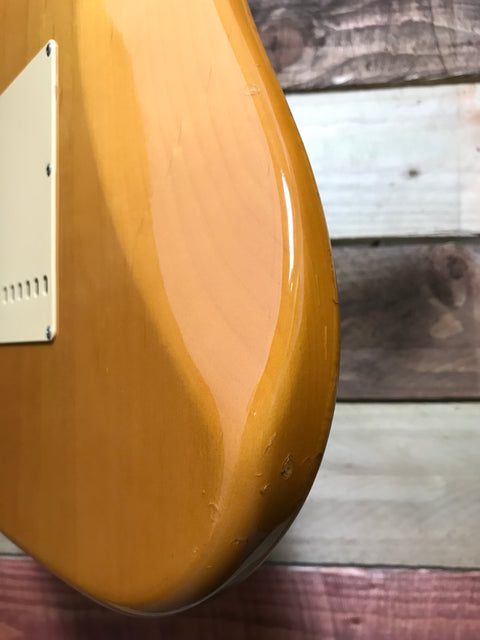 Fender MIJ 62' Reissue Foto Flame Stratocaster Blonde 1994
