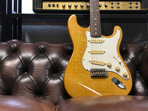 Fender MIJ 62' Reissue Foto Flame Stratocaster Blonde 1994