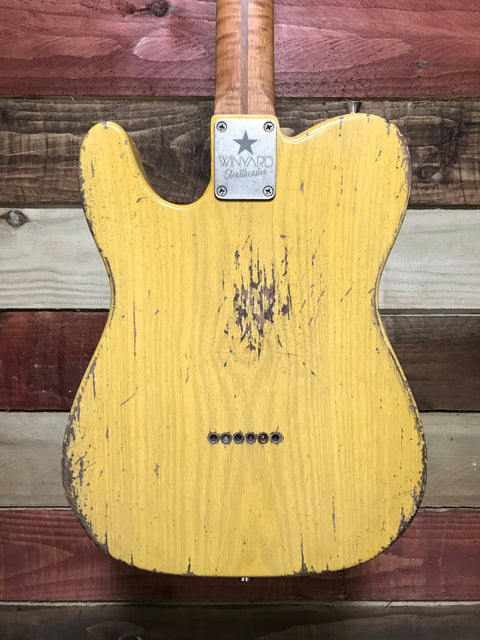 Winyard Stealthcaster SSS T6 Butterscotch 2023
