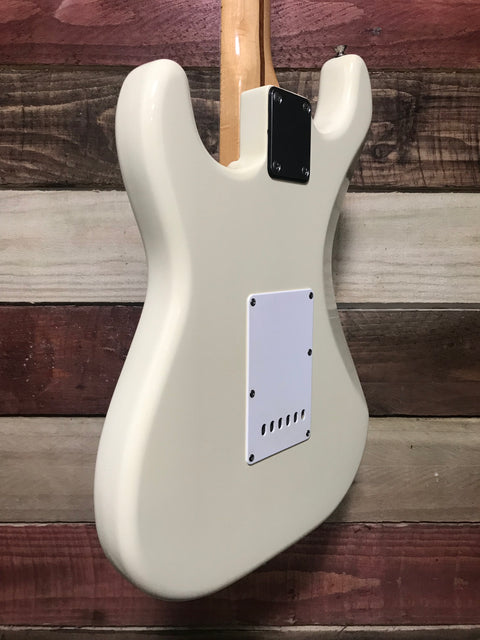 Squier MIJ Standard Stratocaster Maple Fretboard Arctic White 1980s