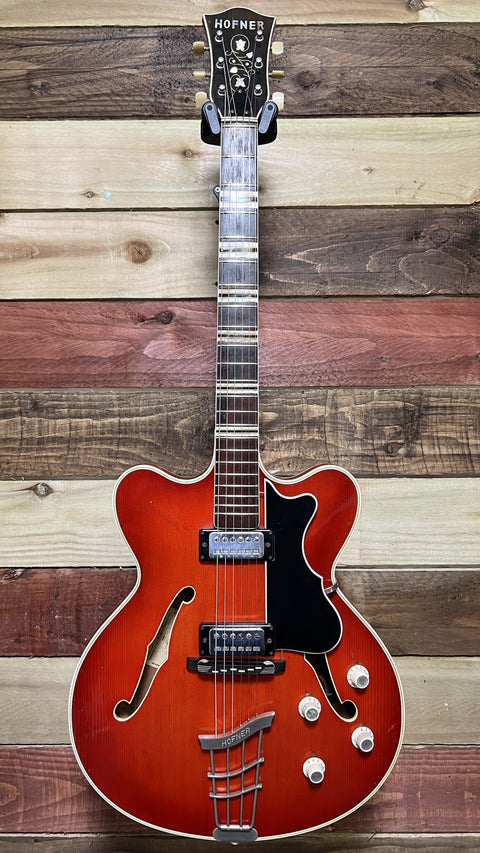 Hofner Verythin Translucent Cherry Burst 1965