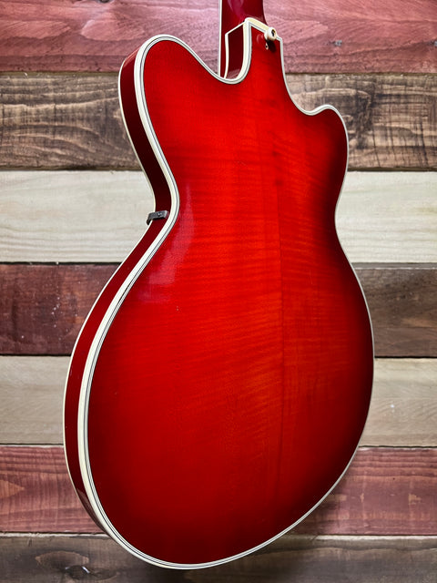 Hofner Verythin Translucent Cherry Burst 1965