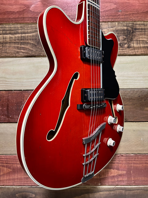 Hofner Verythin Translucent Cherry Burst 1965