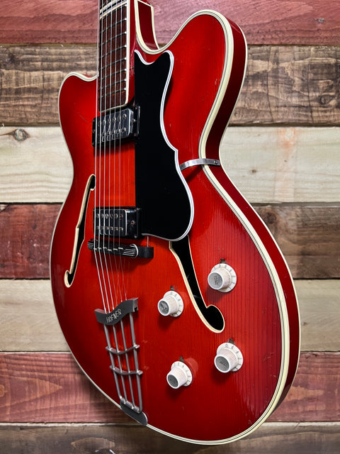 Hofner Verythin Translucent Cherry Burst 1965