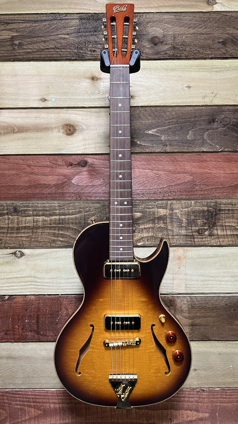 B&G Guitars Little Sister Crossroads Cutaway Tobacco Burst 2021