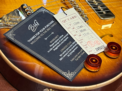 B&G Guitars Little Sister Crossroads Cutaway Tobacco Burst 2021