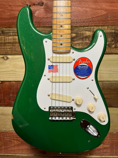 Fender Eric Clapton Artist Series Stratocaster with Lace Sensor Pickups Candy Green 1995
