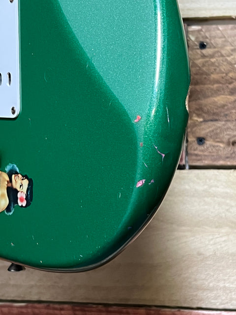 Fender Eric Clapton Artist Series Stratocaster with Lace Sensor Pickups Candy Green 1995