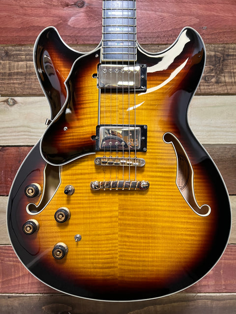 Ibanez AS153L-AYS Artstar Standard Left-Handed Antique Yellow Sunburst 2021