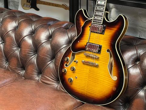 Ibanez AS153L-AYS Artstar Standard Left-Handed Antique Yellow Sunburst 2021