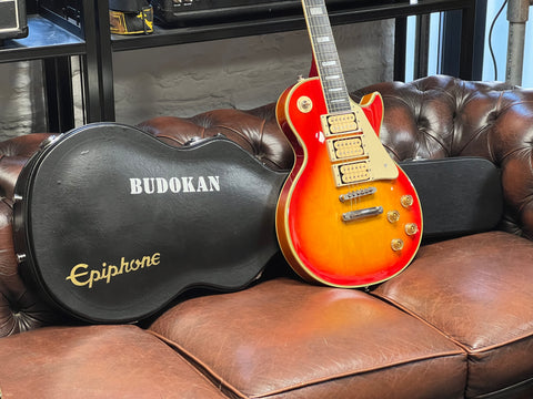 Epiphone Ace Frehley Signature "Budokan" Les Paul Custom Faded Cherry Sunburst 2012