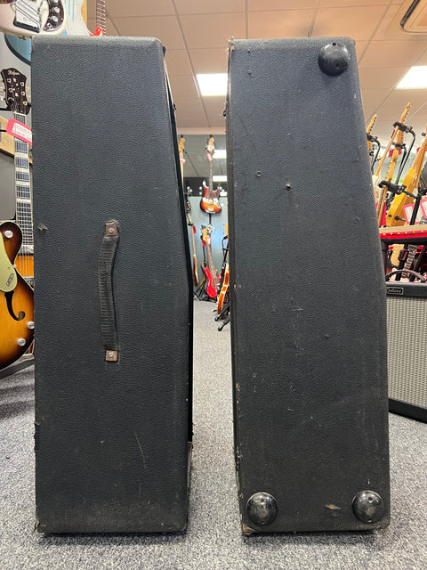 Park Basketweave Vertical 2x12" Speaker Cabinets 1970s (Pair)