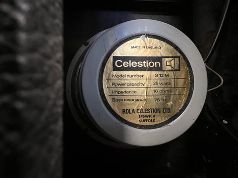 Park Basketweave Vertical 2x12" Speaker Cabinets 1970s (Pair)