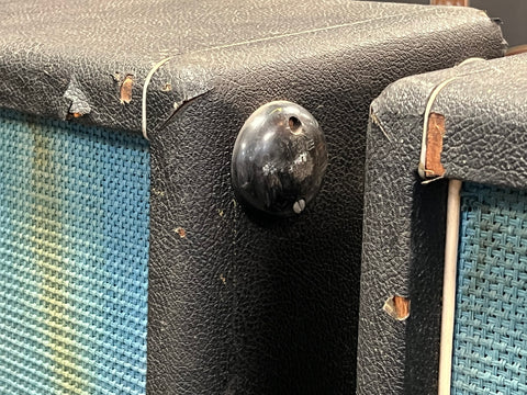 Park Basketweave Vertical 2x12" Speaker Cabinets 1970s (Pair)