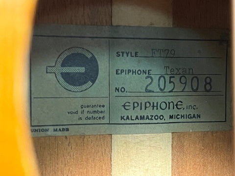 Epiphone FT-79 Texan 1965 - Sunburst