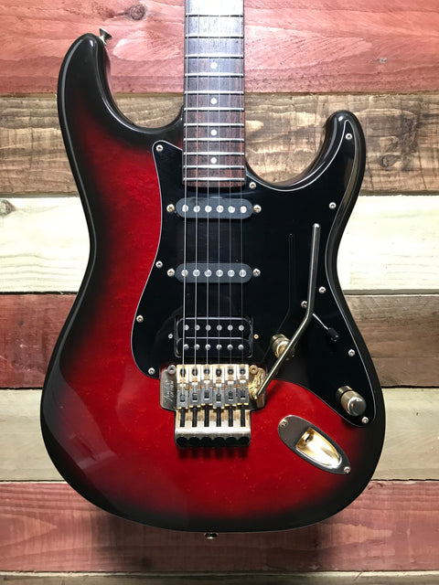 Fender STR-75R Pro-Feel Stratocaster Raspberry Sunburst MIJ 1988