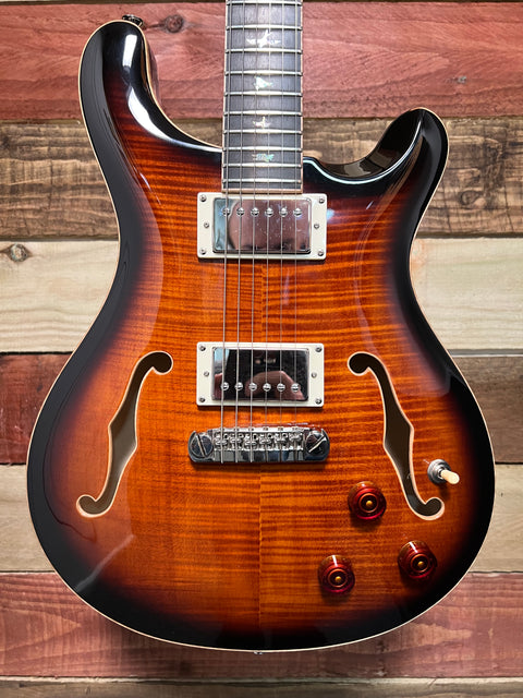 PRS SE Hollowbody II Piezo Black Gold Burst 2022