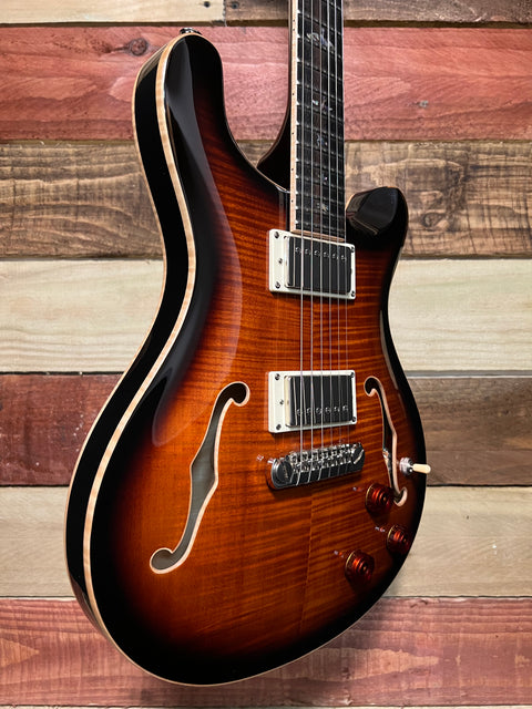 PRS SE Hollowbody II Piezo Black Gold Burst 2022