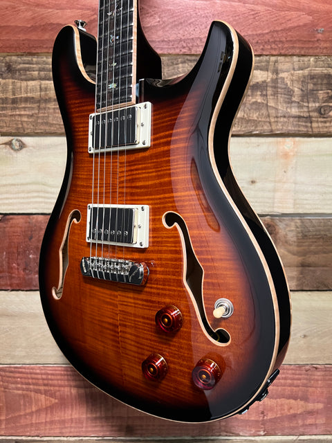 PRS SE Hollowbody II Piezo Black Gold Burst 2022
