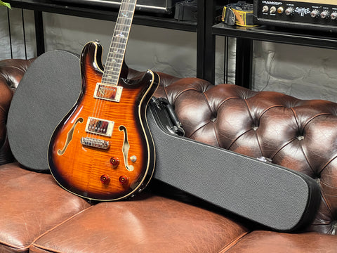 PRS SE Hollowbody II Piezo Black Gold Burst 2022