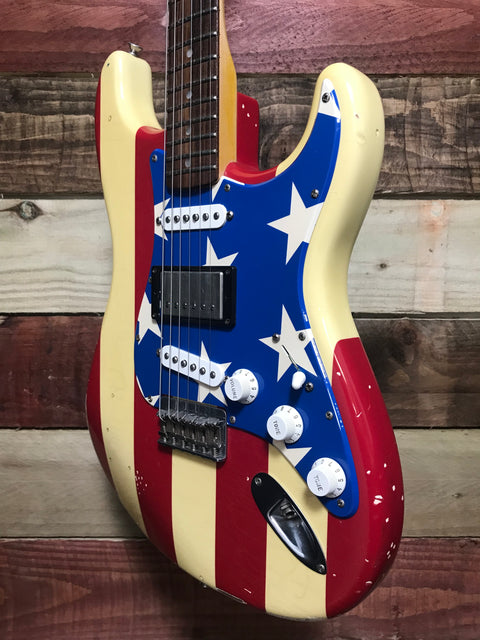 Fender Wayne Kramer Artist Series Signature Stratocaster Stars & Stripes 2011