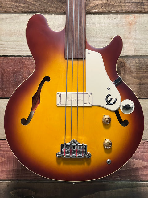 Epiphone Jack Casady Signature Bass Fretless Aged Royal Tan 2024