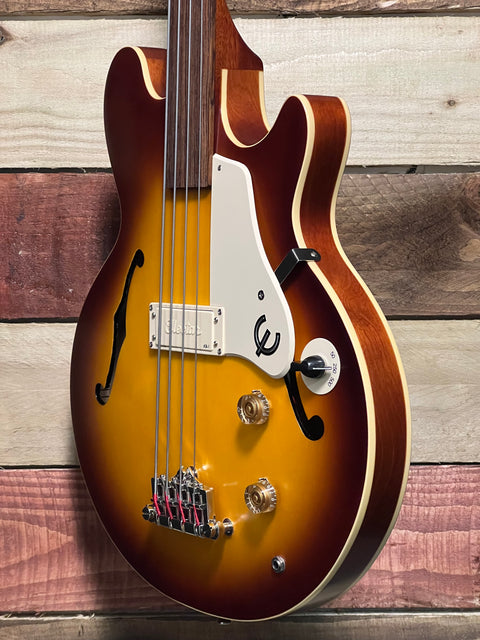 Epiphone Jack Casady Signature Bass Fretless Aged Royal Tan 2024