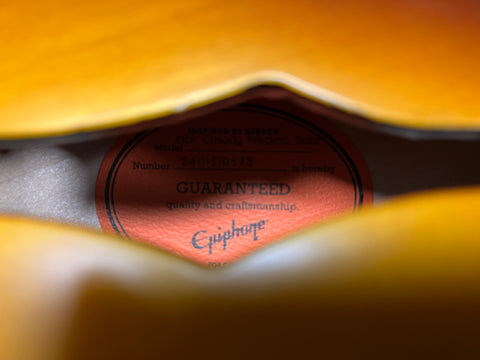 Epiphone Jack Casady Signature Bass Fretless Aged Royal Tan 2024