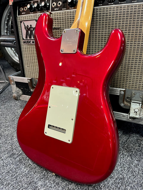 Fender USA-MIM "Hybrid" Left Hand Custom Build MN Mettalic Red 2008