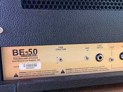 Friedman BE-50 Deluxe Head 2020 MINT!
