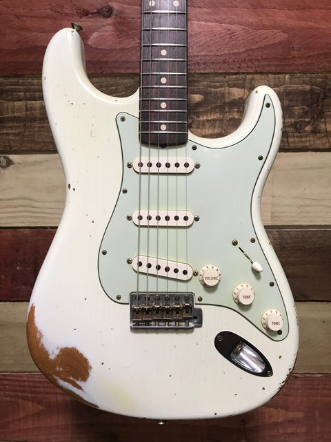 Fender Custom Shop '59 Reissue Stratocaster Relic Olympic White 2014
