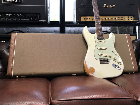 Fender Custom Shop '59 Reissue Stratocaster Relic Olympic White 2014
