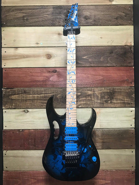 Ibanez JEM77P-BFP Steve Vai Signature Blue Floral Pattern