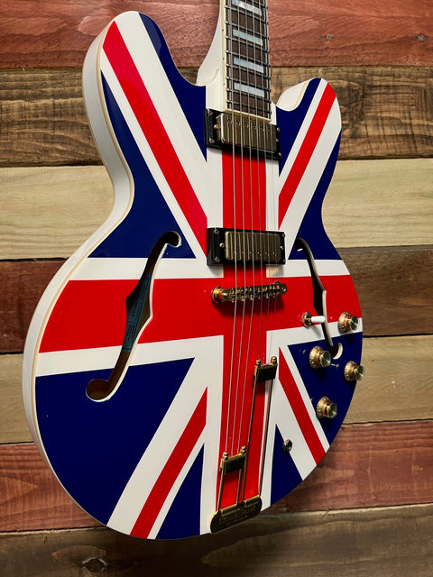 Epiphone Union Jack Sheraton 2014 Alpine White Union Jack