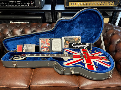 Epiphone Union Jack Sheraton 2014 Alpine White Union Jack