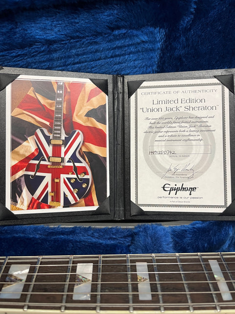 Epiphone Union Jack Sheraton 2014 Alpine White Union Jack