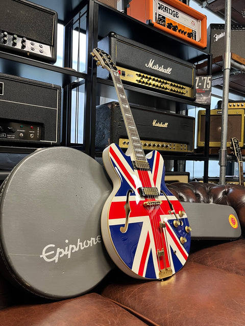 Epiphone Union Jack Sheraton 2014 Alpine White Union Jack