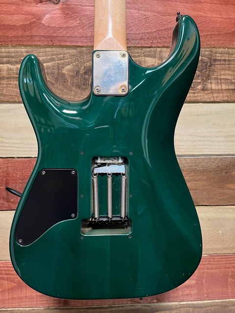 Tom Anderson Drop Top Modified 2005 - Translucent Forest Green Quilt Top
