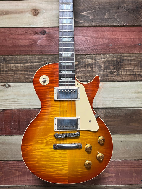 Gibson Custom Shop '59 Les Paul Standard Reissue 2020 Washed Cherry VOS Flame Top