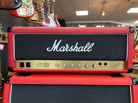 Marshall JCM 800 Lead Series Model 2204 50-Watt Master Volume Mk2 Head (FACTORY RED!) 1984