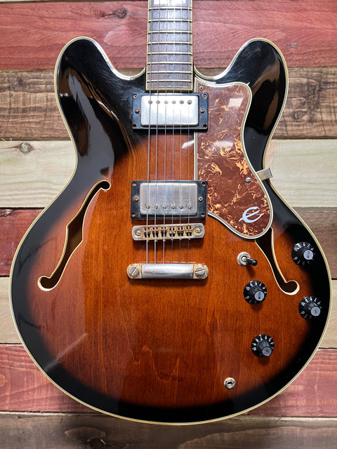 Epiphone Sheraton with Stop-Bar Tailpiece Antique Sunburst 1985