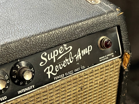 1965 Fender 'Black Panel' Super Reverb 4x10" Combo