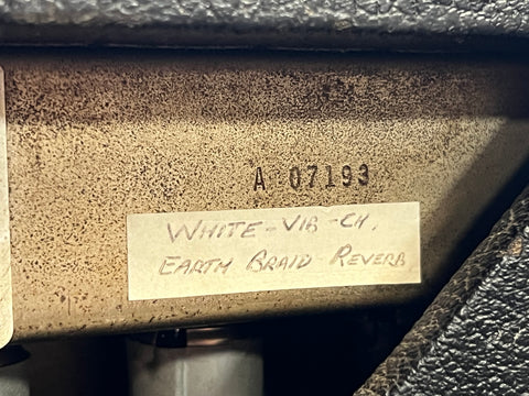 1965 Fender 'Black Panel' Super Reverb 4x10" Combo