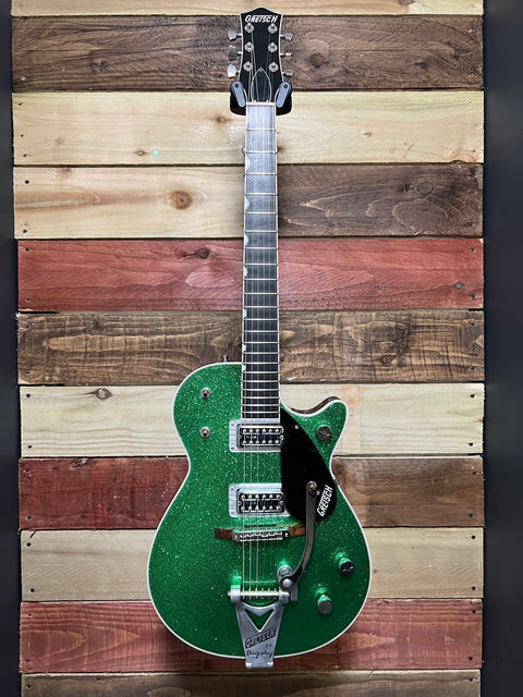 Gretsch G6131T-TVP Power Jet with Bigsby Green Sparkle "Tone-Dog" Nitro Re-Finish 2009