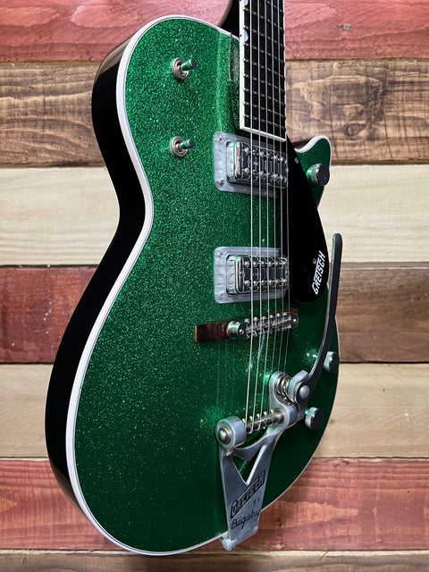 Gretsch G6131T-TVP Power Jet with Bigsby Green Sparkle "Tone-Dog" Nitro Re-Finish 2009