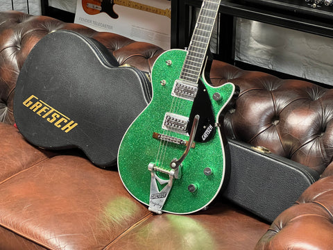 Gretsch G6131T-TVP Power Jet with Bigsby Green Sparkle "Tone-Dog" Nitro Re-Finish 2009