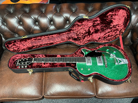 Gretsch G6131T-TVP Power Jet with Bigsby Green Sparkle "Tone-Dog" Nitro Re-Finish 2009