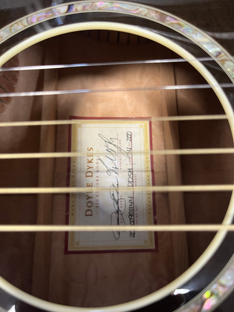 2000 Taylor DDSM Doyle Dykes Signature 74/200 Ebony Signed By Doyle