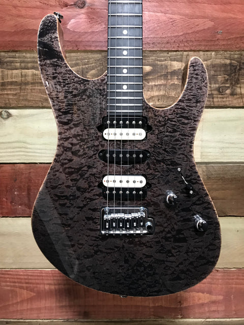 Suhr Custom Shop Modern Trans Charcoal Quilted Maple 2016