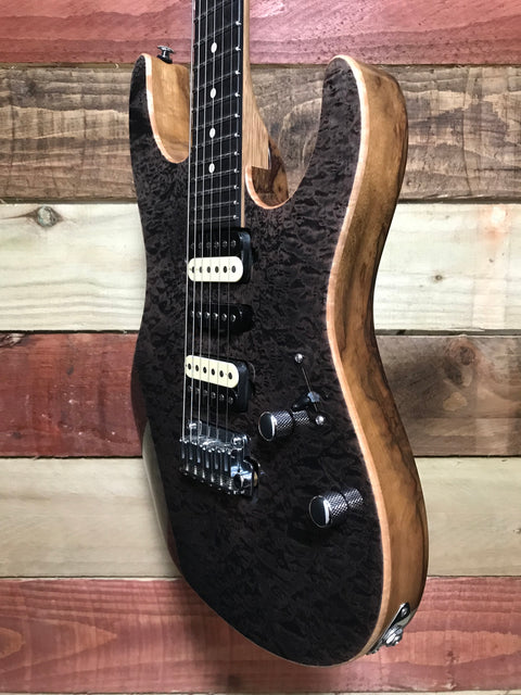 Suhr Custom Shop Modern Trans Charcoal Quilted Maple 2016